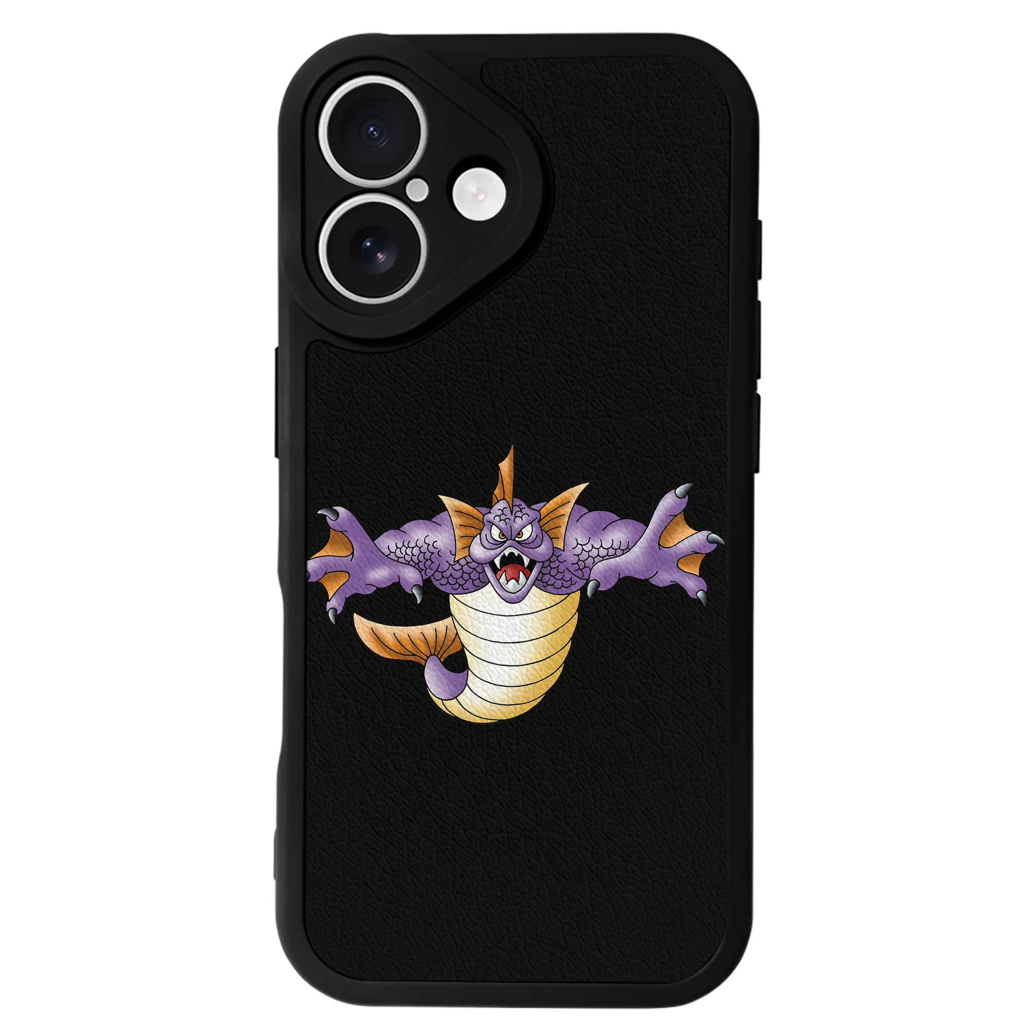 （画像用） ドラゴンクエスト Doragon Kuesuto Dragon Quest 【iPhone 16シリーズ対応】シリコンスマホケース（レザー調） 材質：シリコン